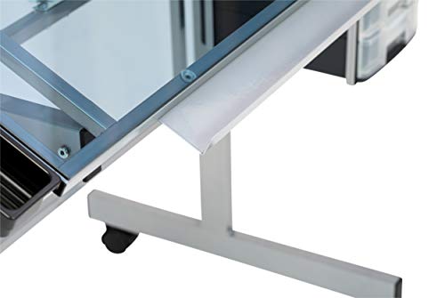 SD Studio Designs Vision Modern Metal Drafting Table with Angle Adjustable Top