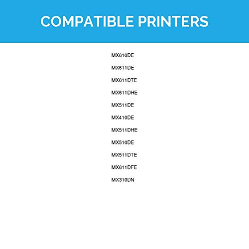 LD Compatible Toner Cartridge Replacement for Lexmark 601H 60F1H00 High Yield (Black, 4-Pack)