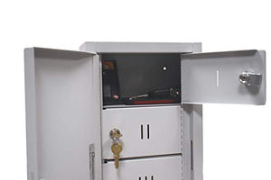 Omnimed Wall Mounted Personal Storage Lockers with Expandable Options (16 Compartments)
