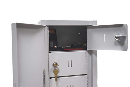 Omnimed Wall Mounted Personal Storage Lockers with Expandable Options (16 Compartments)
