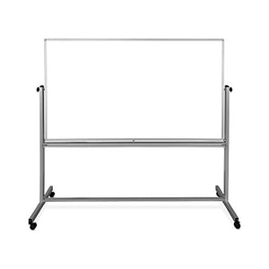 Luxor Mobile Dry Erase Double Sided Magnetic Whiteboard - 72"W x 40"H