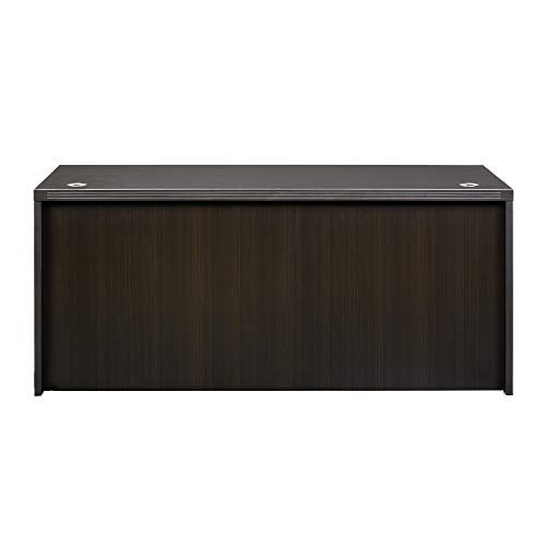 Mayline ARD7230LDC Aberdeen 72"W x 30"D Straight Front Rectangle Desk, Mocha Tf