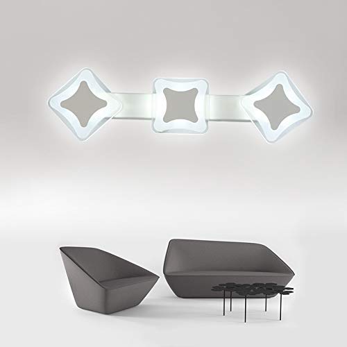 Tuersuer Bright Lights at Night Shanque Mirror Headlight Acrylic Mirror lamp Bathroom Mirror Headlight Simple Mirror Light (Size : D)
