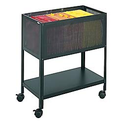 Safco Products Open Top Mesh Tub File, Letter Size, Black
