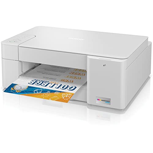 Brother MFC-J1205W INKvestment Tank Wireless Multi-Function Color Inkjet Printer with Up to 1-Year in Box,white