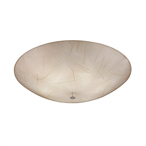 Justice Design Group Justice Design 3Form 3Form 6-light Round Semi-flush Mount Silver Chrome Finish