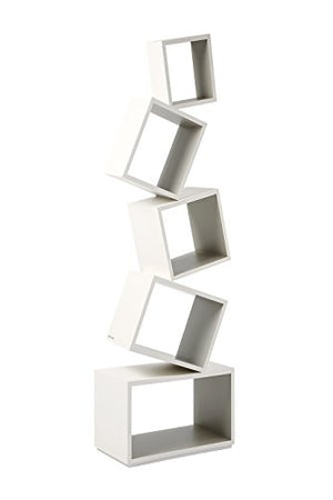 Malagana Equilibrium Bookcase Modern Light (Ivory)