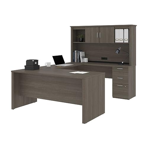 Generic U Shaped Desk with Pedestal and Hutch