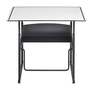 Safco Adjustable-Height Desk for Active Learning with Swinging Pendulum Footrest