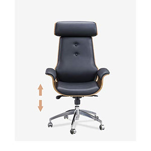 None Boss Chairs Leather Executive Office Chair (Size: West Leather)