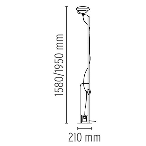 Flos Toio White FU760009 Floor Lamp Dimmable USA 110V Castiglioni 1962