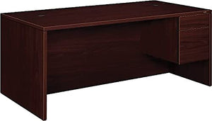 HON 10585RNN 10500 Series Mahogany Pedestal Desk, 72" x 36