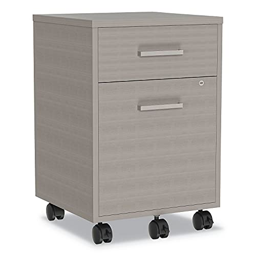 Linea Italia Urban Mobile File Pedestal, 2-Drawer Box/File, Ash Legal/A4 - Left/Right