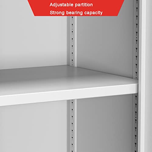 KIZQYN Metal 2-Drawer Lateral File Cabinet, White, 33.4" L×35.4" H×15.3" D