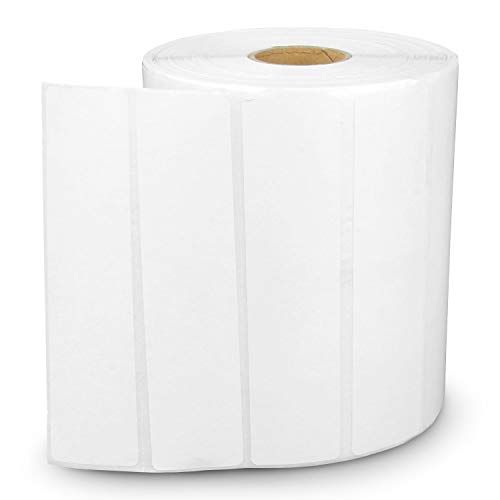 OfficeSmartLabels – 4" x 1" Direct Thermal Labels - Compatible with Zebra & Rollo Desktop Label Printers and More – 1” Core, Permanent Adhesive & Perforated [50 Rolls, 68750 Labels]