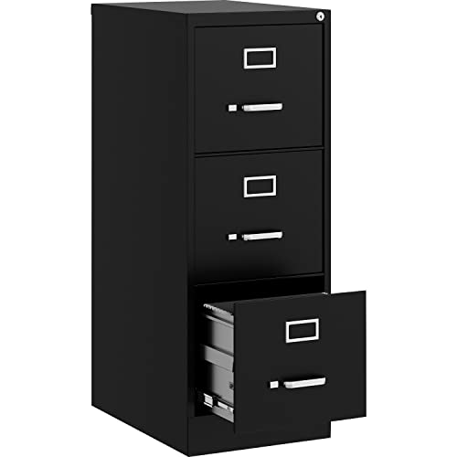 Lorell Fortress Commercial File Cabinet, Black