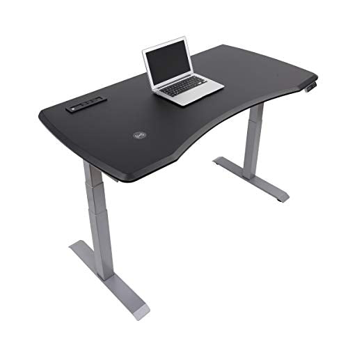 WorkPro® Electric Height-Adjustable Standing Desk with Wireless Charging, 60"W, Black