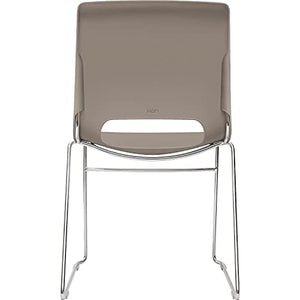 HON Motivate Seating High-Density Stacking Chair, Shadow/Chrome, 4/Carton