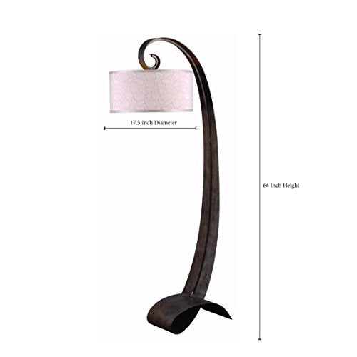 Kenroy Home 20091SMB Remy Floor Lamp, Smoked Bronze