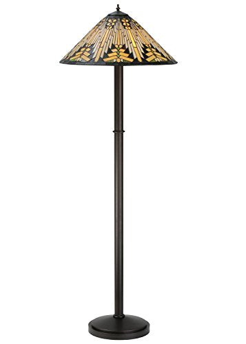 Meyda Tiffany Nuevo Three Light Floor Lamp Base in Bronze/Dark