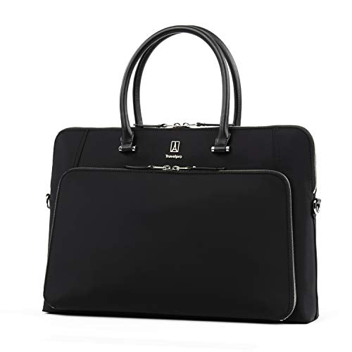 Travelpro Women's Plaitnum Elite-Briefcase, Black, One Size