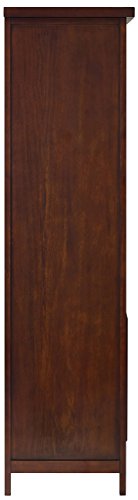 Crosley Furniture Sienna Bookcase - Rustic Mahogany
