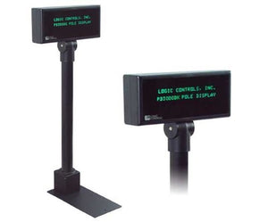 Logic Controls PDX3000 Pole Display, 5 MM, 2x20, USB, Universal Command Set, Black (150408)