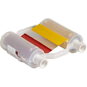 Brady B30-R10000-KRYG-8, 4.33"x200' B30 R10000 Printer Ribbon, Black/Green/Red/Yellow, 1 Cartridge