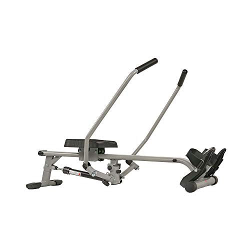 Sunny Health & Fitness SF-RW5639 Full Motion Rowing Machine Rower w/ 350 lb Weight Capacity and LCD Monitor