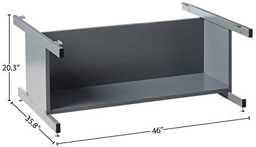 Safco Products Flat File High Base for 5-Drawer 4996GRR and 10-Drawer 4986GR Flat Files, sold separately, Gray
