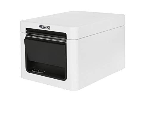 Citizen Thermal Receipt Printer - White USB 2.0 and Bluetooth with Auto-Cutter Prints Ultra High-Speed 300 MM/S. 2 Year Warranty (BRR-CT-E651-WHITE)