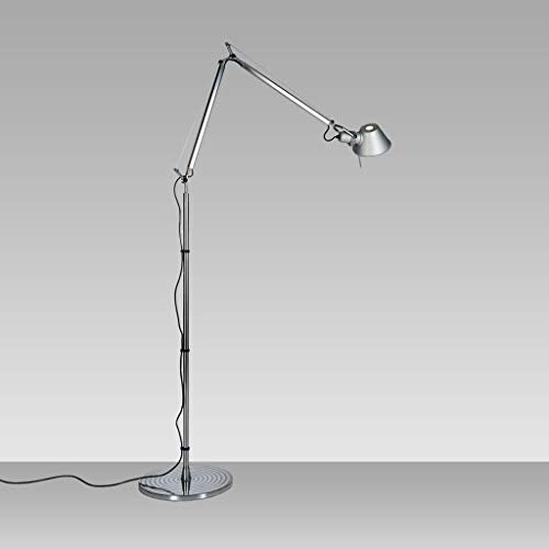 Artemide Tolomeo Classic 100W E26 Aluminum Floor Lamp with Floor Support