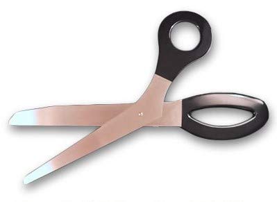 Grand Opening 3 Foot Ceremonial Giant Scissors for Ribbon Cuttings-Traditional Ceremonial Scissors (Green)