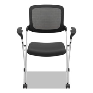 212 Main Nesting & Stacking Fixed Arms Chair - Silver