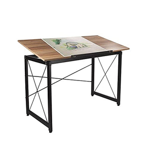 47"x 24" Tiltable Drawing Desk Drafting Table Wood Surface Craft Station Supplies Adjustable Desk Craft Table Drafting Table Office Furniture Drawing Supplies Desk Drawing Table