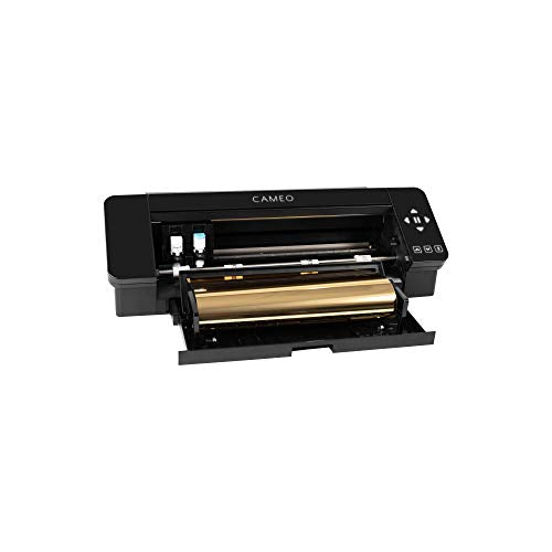 Silhouette Black Cameo 4 Starter Bundle with 38 Oracal Vinyl Sheets, T-Shirt Vinyl, Transfer Paper, Class, Guides and 24 Sketch Pens
