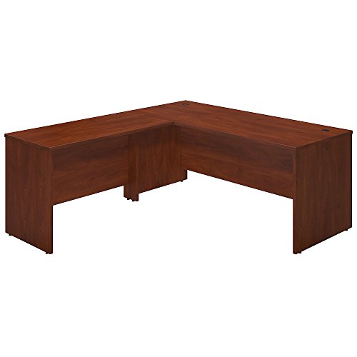 Bush Business Furniture Series C Elite 72W x 30D Desk Shell with 48W Return in Hansen Cherry