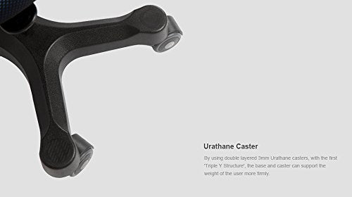 DUOREST DR-250G Leaders Office & Desk Chair with 3D Design Backrest, Urethane Caster, Tilt, Arm Rest (Knit Gray)