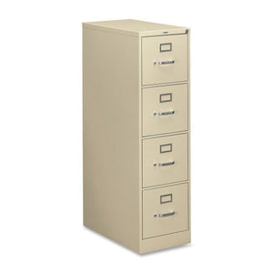 HON 310 Series Vertical 4 Drawer Letter File Cabinet in Putty