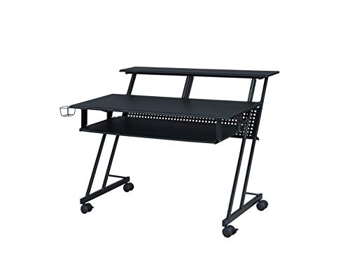 Acme Furniture Suitor Music Recording Studio Desk, Black