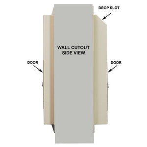 Protex WDS-311-DD Through-The-Wall Drop Box with Dual Doors