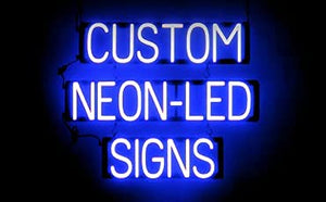 SpellBrite Ultra-Bright Custom Neon-LED Sign (Neon look, LED performance, 1 Line Text, 8 Characters)