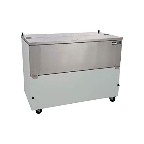 PEAK COLD School Cafeteria Milk Crate Cooler and Refrigerator - 12 Crate Capacity