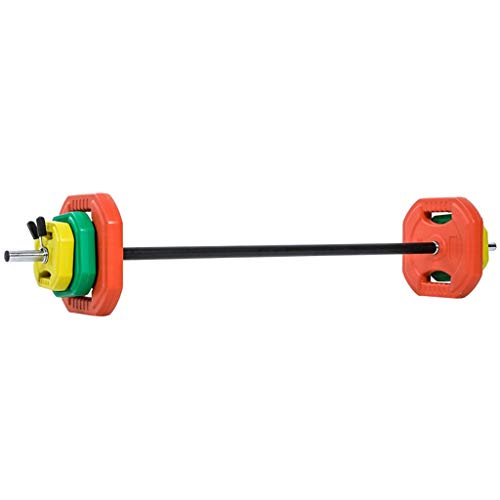 Barbell Plates 40 lbs Weight Adjustable Barbells Small Barbell Set with 1.3 Meters Connector for Home Gym Fitness Lifting Exercise Workout Strength Training Equipment