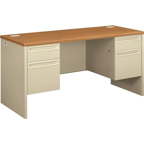 HON 38852CL 38000 Series Kneespace Credenza, 60w x 24d x 29-1/2h, Harvest/Putty