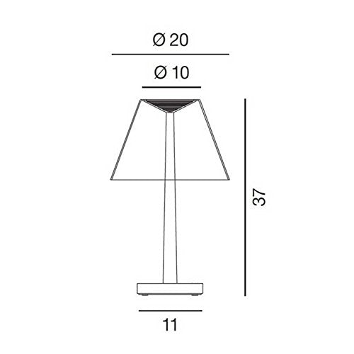 Rotaliana Dina+ LED Table Lamp Light Blue
