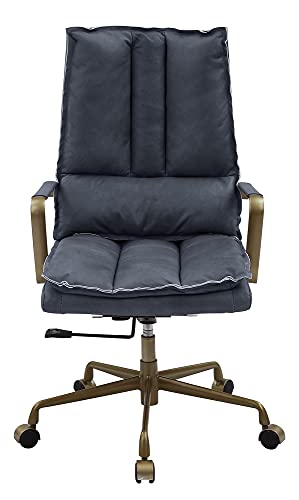 Acme Furniture Tinzud Office Chair, Gray Leather