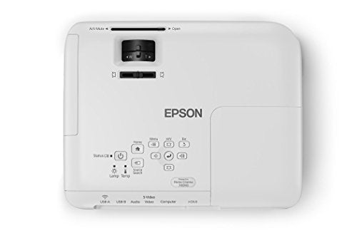 Epson Home Cinema 740HD 720p, HDMI, 3LCD, 3000 Lumens Color and White Brightness Home Theater Projector (Renewed)