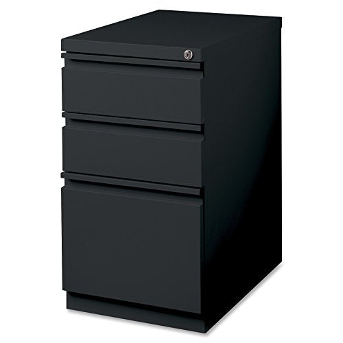 Lorell LLR49521 Mobile File Pedestal, Black