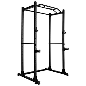 PAPABABE Power Rack Power Cage Workout Station Home Gym for Weightlifting Bodybuilding and Strength Training (1200lb Capacity with 2 Extra J-Hooks)